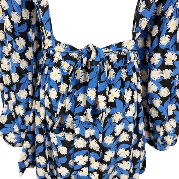 STAUD  Danica Dress - White Acid Floral - Picture 12 of 14